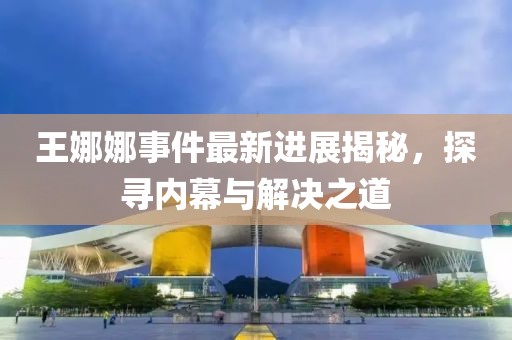 王娜娜事件最新進(jìn)展揭秘，探尋內(nèi)幕與解決之道