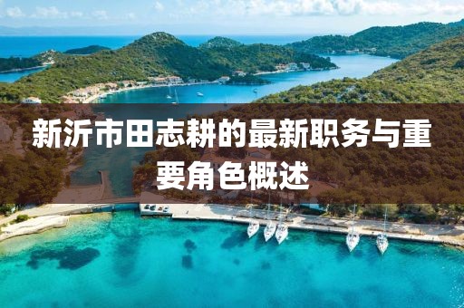 新沂市田志耕的最新職務與重要角色概述